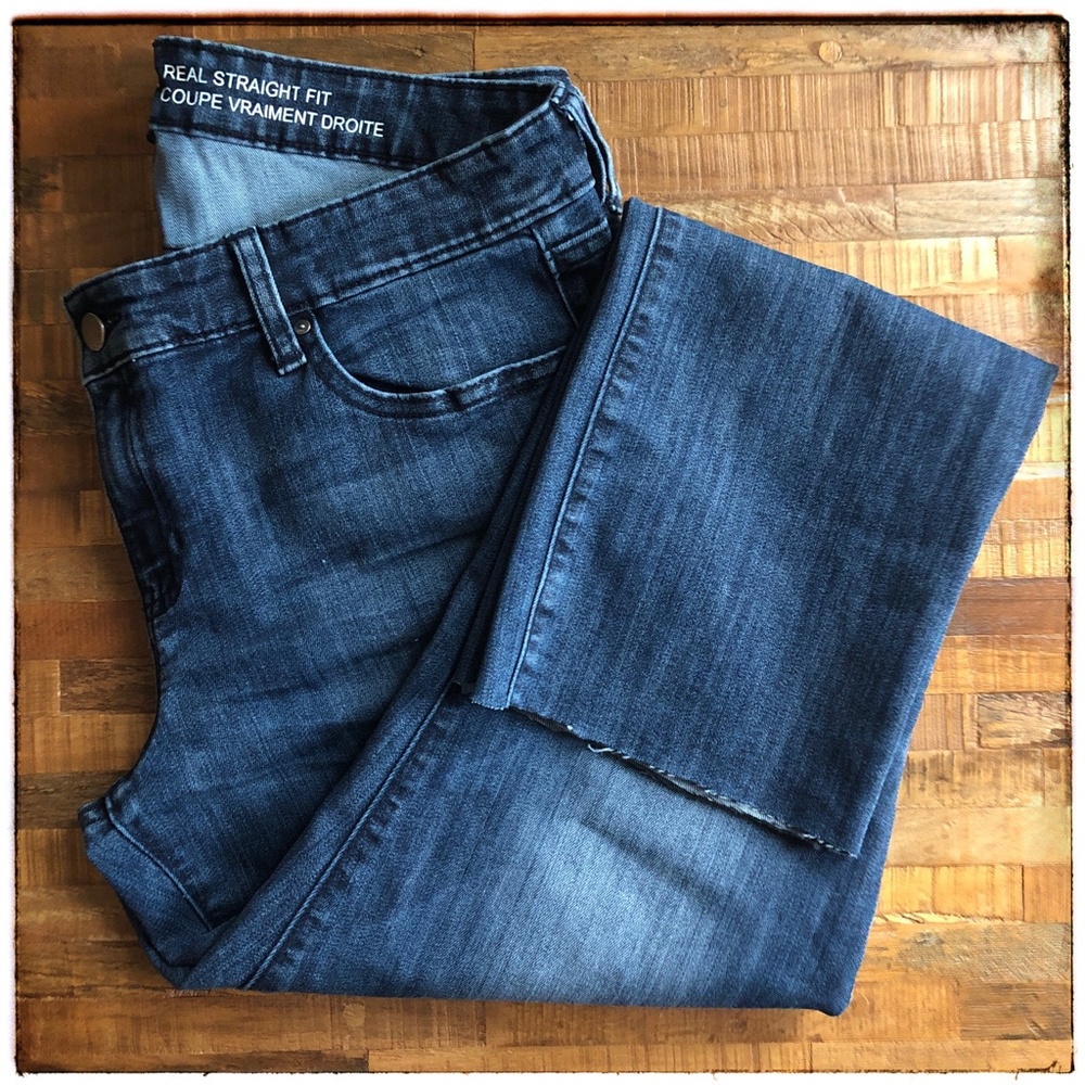☘️ GAP Real Straight Fit Jeans Mid Rise